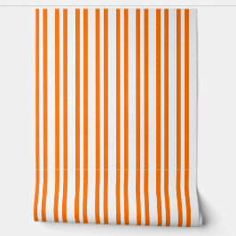 Sinaasappel citrus verticale streepbehang behang