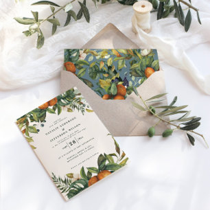 Sinaasappel citrus waterverf botanische moderne br