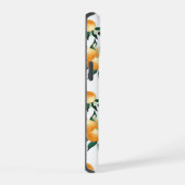 Sinaasappel citrus waterverf monogram naam iPhone 15 case (Rechterkant)