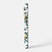 Sinaasappel citrus waterverf monogram naam iPhone 15 case (Linkerkant)