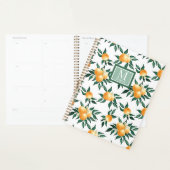 Sinaasappel citrus waterverf monogram naam planner (Display)