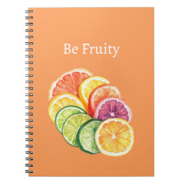 Sinaasappel citrusfruit wees fruitig notitieboek