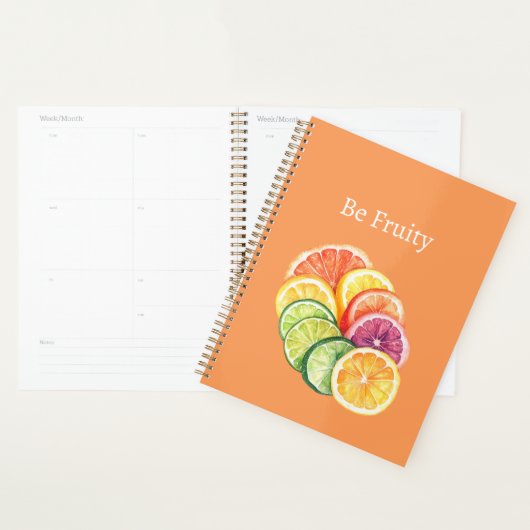 Sinaasappel citrusfruit wees fruitig planner (Display)