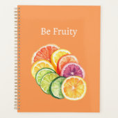Sinaasappel citrusfruit wees fruitig planner (Voorkant)