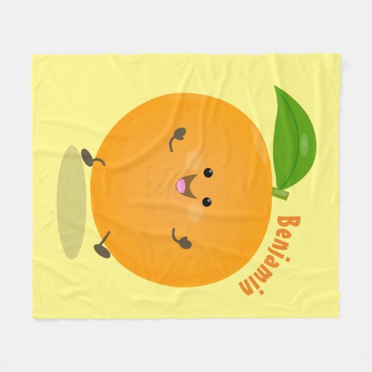 Sinaasappel citrusvruchten die met klauterdansen fleece deken (Voorkant (Horizontaal))