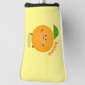 Sinaasappel citrusvruchten die met klauterdansen golfheadcover (Draai 90)