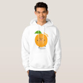 Sinaasappel citrusvruchten die met klauterdansen hoodie (Voorkant volledig)