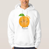 Sinaasappel citrusvruchten die met klauterdansen hoodie (Voorkant)