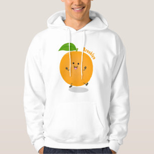 Sinaasappel citrusvruchten die met klauterdansen hoodie