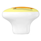 Sinaasappel citrusvruchten die met klauterdansen keramische knop (Zijkant)