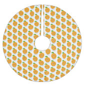 Sinaasappel citrusvruchten die met klauterdansen kerstboom rok (Voorkant)