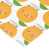 Sinaasappel citrusvruchten die met klauterdansen korte tafelloper (Hoek)