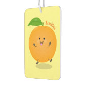 Sinaasappel citrusvruchten die met klauterdansen luchtverfrisser (Links)