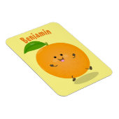 Sinaasappel citrusvruchten die met klauterdansen magneet (Rechterzijde)