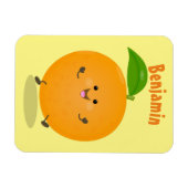 Sinaasappel citrusvruchten die met klauterdansen magneet (Horizontaal)