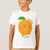 Sinaasappel citrusvruchten die met klauterdansen t-shirt (Voorkant)