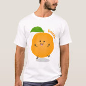 Sinaasappel citrusvruchten die met klauterdansen t-shirt (Voorkant)