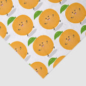 Sinaasappel citrusvruchten die met klauterdansen tissuepapier (Detail)