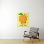 Sinaasappel citrusvruchten die met klauterdansen wandkleed (In situ)