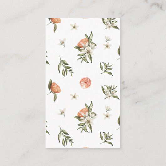 Sinaasappel Clementine Honeymoon Wens Fonds Informatiekaartje (Achterkant)