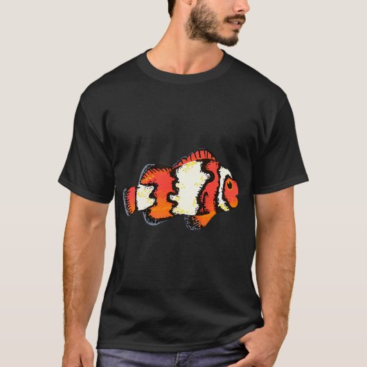 Sinaasappel Clownvis T-shirt (Voorkant)