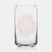 Sinaasappel Collarette Dahlia Blooms Bloemen Blikvorm Glas (Achterkant)