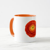 Sinaasappel Combo Mok - Ranunculus Bloem (Voorkant links)