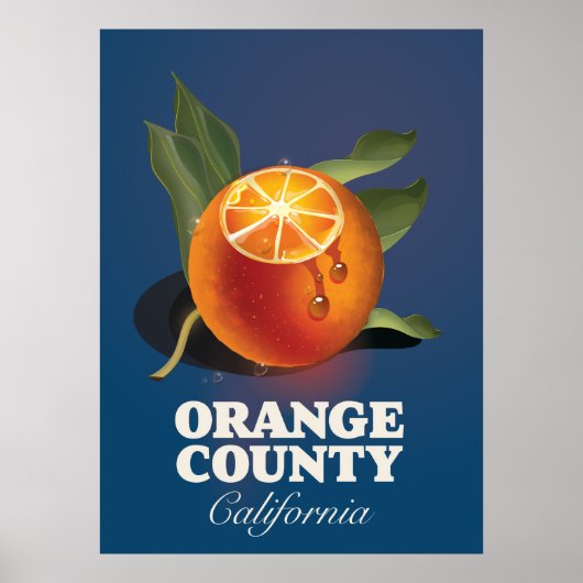 Sinaasappel County California reisposter. Poster (Voorkant)