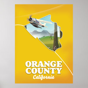 Sinaasappel County California Travel poster