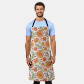 Sinaasappel, Cranberry en Rozemarijn vakantie Wate Schort (Gedragen)