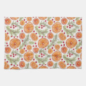 Sinaasappel, Cranberry en Rozemarijn vakantie Wate Theedoek (Horizontaal)