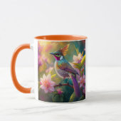 Sinaasappel Crested Rainbow Jay Fantasy Bird Mok (Links)