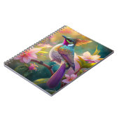 Sinaasappel Crested Rainbow Jay Fantasy Bird Notitieboek (Linkerzijde)