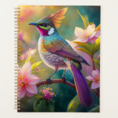 Sinaasappel Crested Rainbow Jay Fantasy Bird Planner (Voorkant)