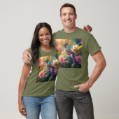 Sinaasappel Crested Rainbow Jay Fantasy Bird T-shirt (Unisex)