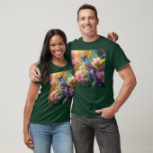 Sinaasappel Crested Rainbow Jay Fantasy Bird T-shirt (Unisex)