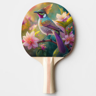 Sinaasappel Crested Rainbow Jay Fantasy Bird Tafeltennisbatje
