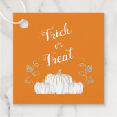 Sinaasappel Cute Trick or treat Pumpkin Halloween Bedankjes Labels (Voorkant)