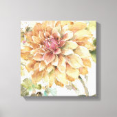 Sinaasappel Dahlia Canvas Afdruk (Voorkant)