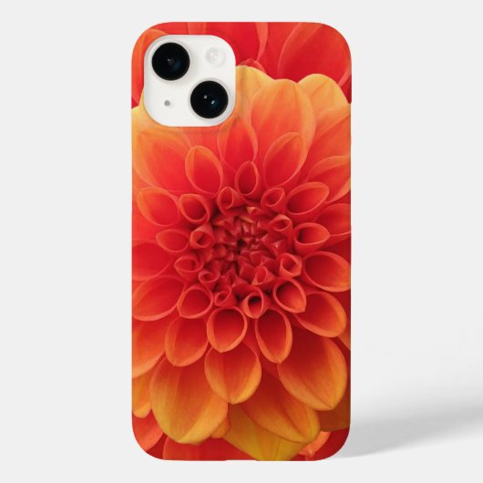 Sinaasappel Dahlia Case-Mate iPhone Case (Achterkant)