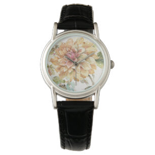 Sinaasappel Dahlia Horloge