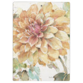 Sinaasappel Dahlia Klembord (Achterkant)