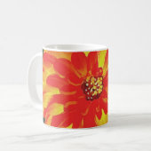 Sinaasappel Dahlia Koffiemok (Voorkant links)