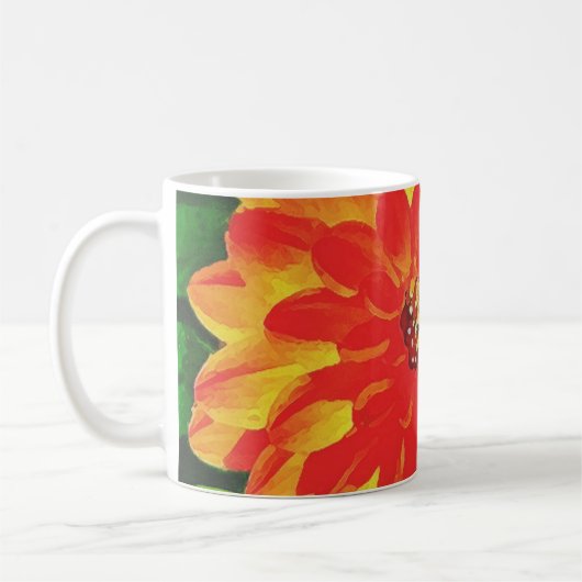 Sinaasappel Dahlia Koffiemok (Links)