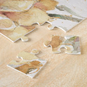 Sinaasappel Dahlia Legpuzzel (Zijkant)