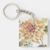 Sinaasappel Dahlia Sleutelhanger (Voorkant)