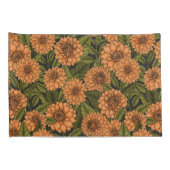 Sinaasappel Dahlia tuin Kussensloop (Achterkant-Rechts)