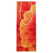 Sinaasappel Dahlia Wijn Cadeautas (Achterkant)