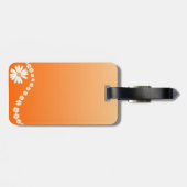 Sinaasappel Daisy Bagagelabel (Achterkant horizontaal)