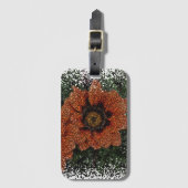 Sinaasappel Daisy Balls Bagagelabel (Voorkant (verticaal))